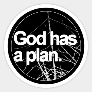 God has a Plan Classic Tee, Christian Shirt, Motivational Quote, Religious Design, Christian Apparel, Christian Merch, Inspirational Shirt, Christian Gift, Christian Shirt Sticker